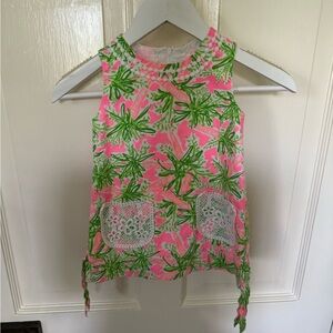 Lilly Pulitzer Pink and Green Dress, 2T